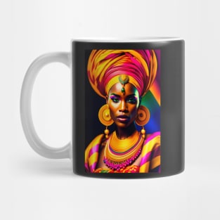 Colorful tribal queen 1 Mug